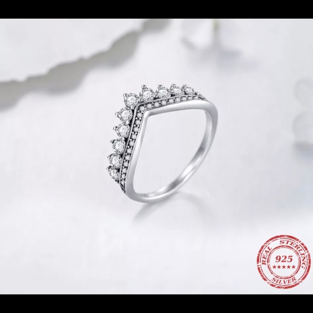New 925 Sterling Silver Crown Ring